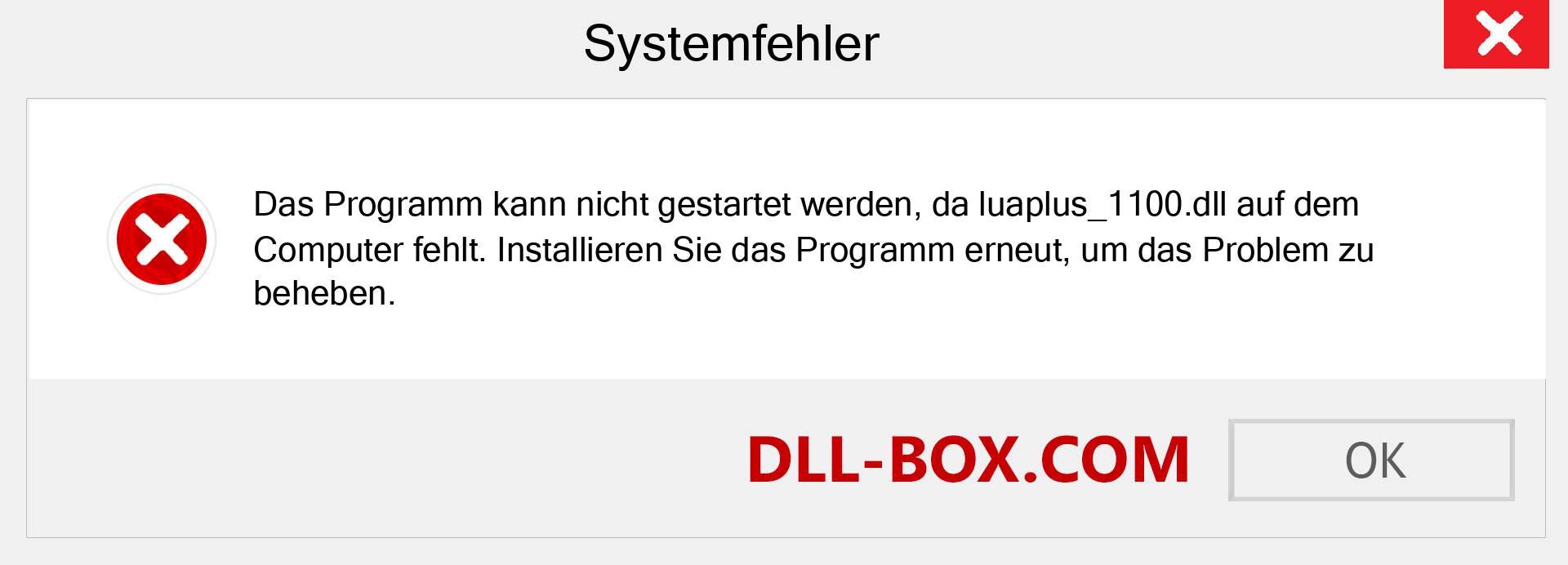 luaplus_1100.dll-Datei fehlt?. Download für Windows 7, 8, 10 - Fix luaplus_1100 dll Missing Error unter Windows, Fotos, Bildern