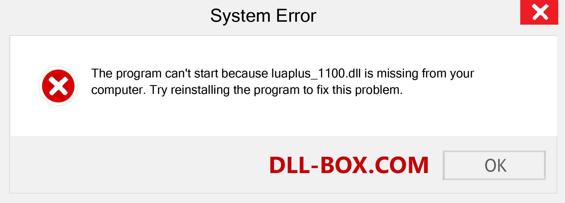  luaplus_1100.dll file is missing?. Download for Windows 7, 8, 10 - Fix  luaplus_1100 dll Missing Error on Windows, photos, images